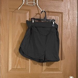 High Waist Black Women's Shorts